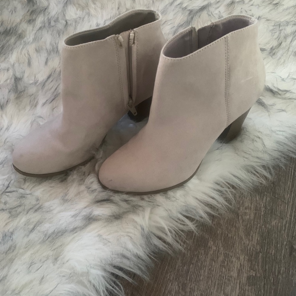 Cream booties